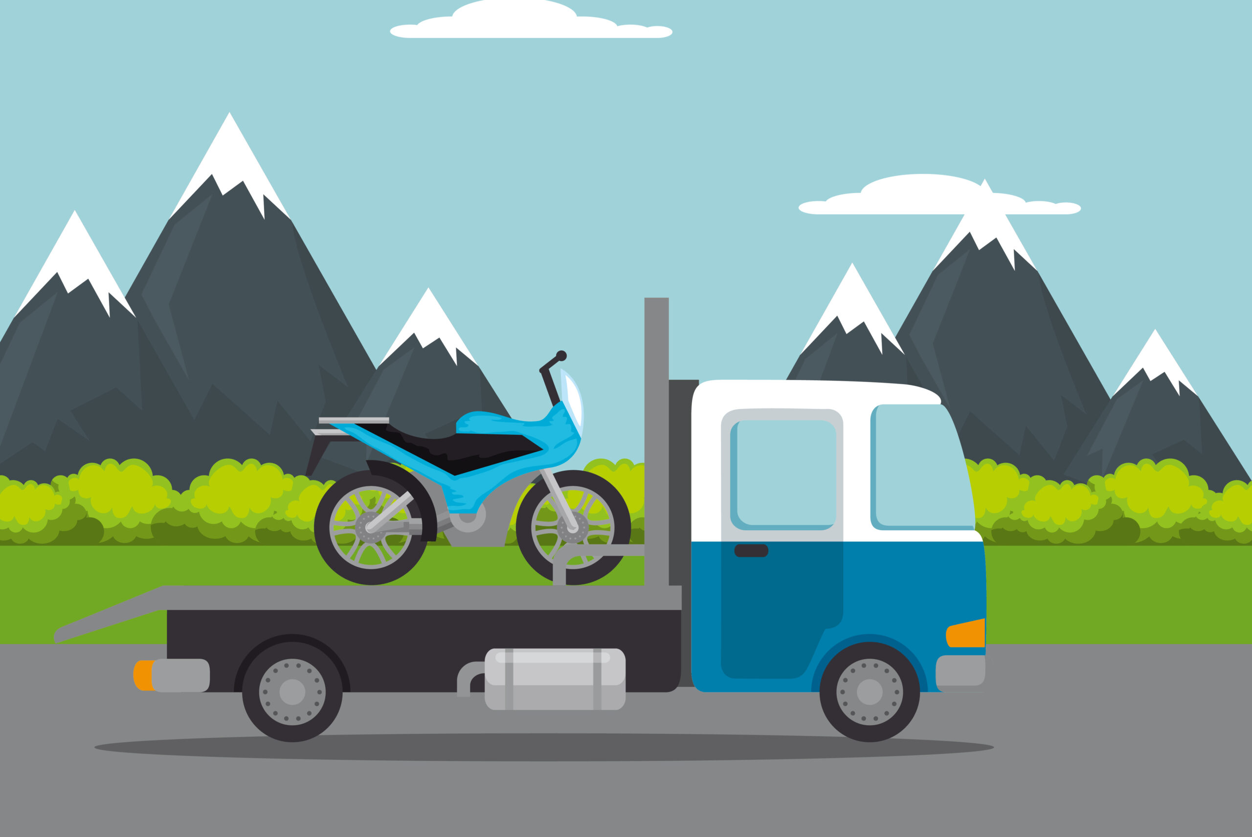 truck transport motorcycle service