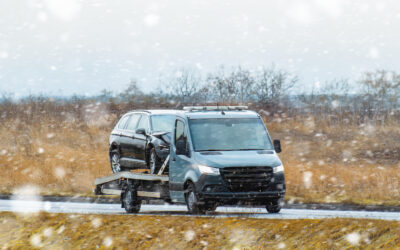 Vehicle Transport In Winter And Bad Weather In The UK